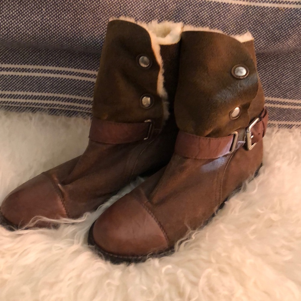 Matt Bernson shearling booties